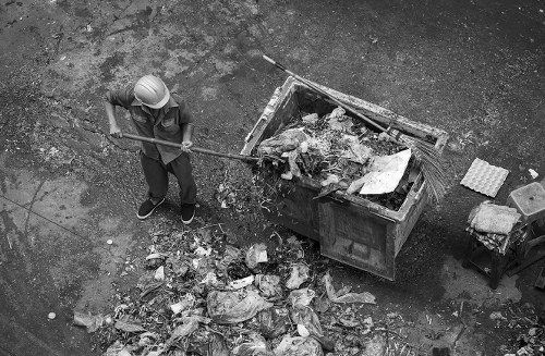Sudbury residents participating in a recycling program